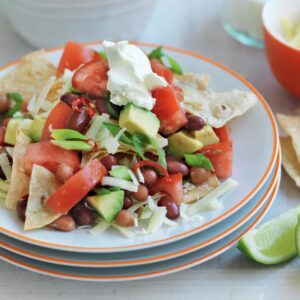 Four-bean nachos