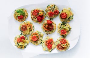 Fresh corn, coriander and green-chilli fritters
