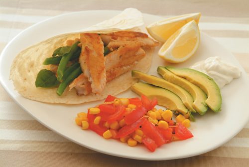 Fresh tuna wrap