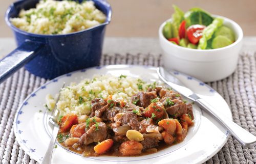 Fruited lamb casserole