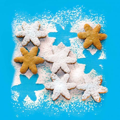 Gingerbread snowflakes
