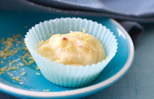 Gluten-free mini lemon cheesecake muffins