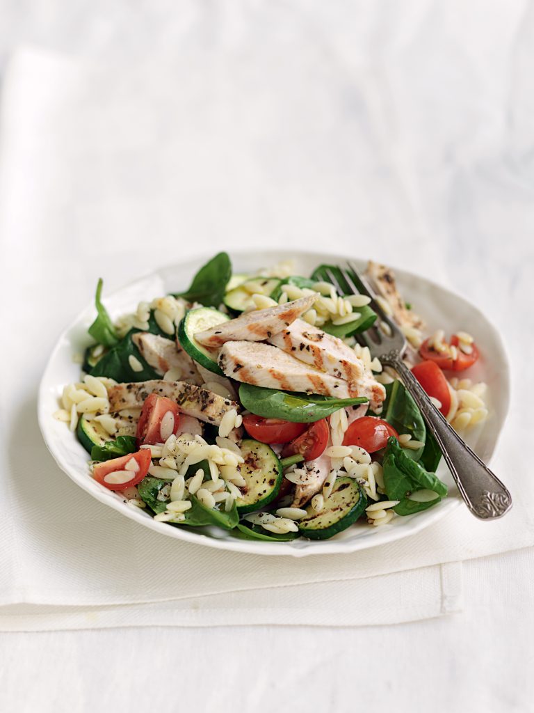 Greek-style chicken with risoni salad Greek-style chicken with risoni salad
