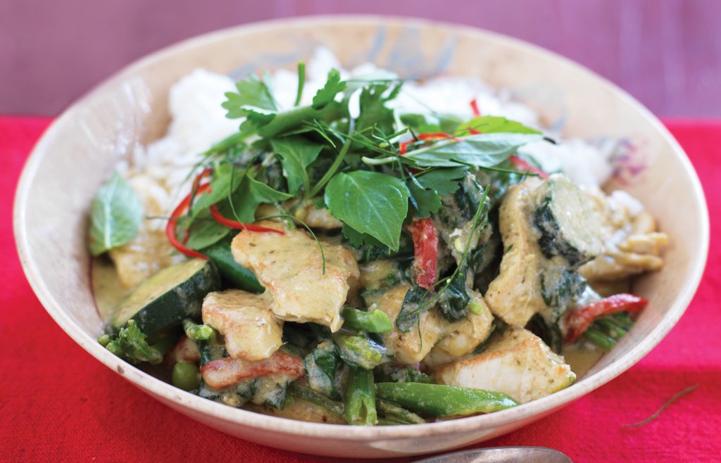 Green chicken curry