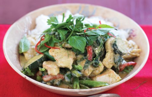 Green chicken curry