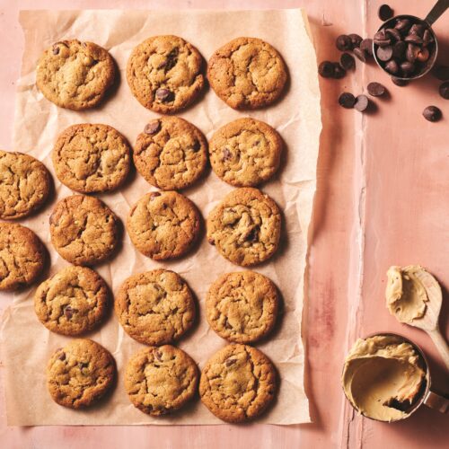 Chocolate chip peanut butter cookies
