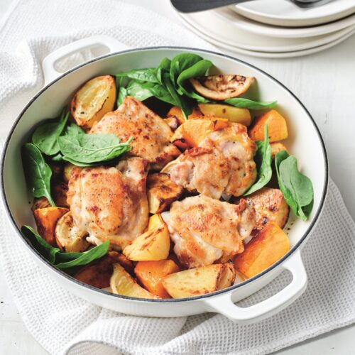 Roasted lemon chicken