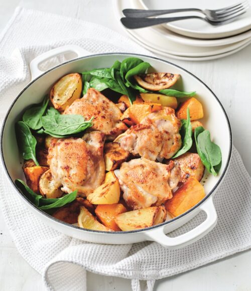 Roasted lemon chicken