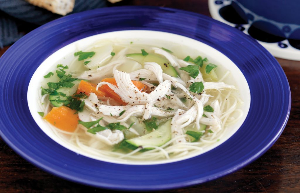 Hearty chicken noodle soup Hearty chicken noodle soup