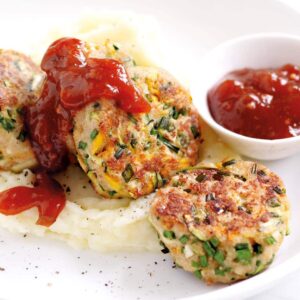Herby chicken rissoles
