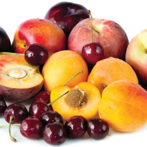 In season late summer: Stone fruit