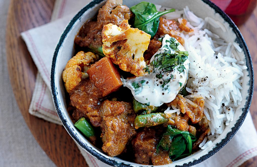 Indian chicken and vegetable curry Indian chicken and vegetable curry