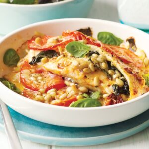 Italian-style baked fish