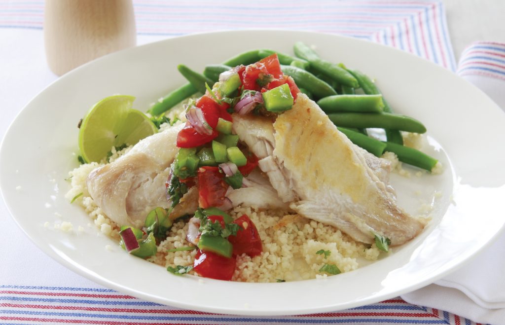 Jake’s fish and zingy salsa Jake’s fish and zingy salsa