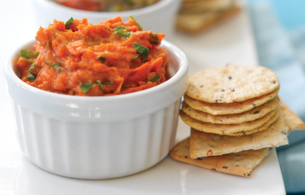 Kumara and sun-dried tomato dip Kumara and sun-dried tomato dip