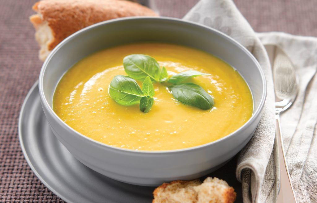 Kumara, coconut and lentil soup Kumara, coconut and lentil soup