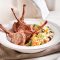 Lamb cutlets with fruited couscous