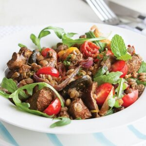 Lamb lentil salad