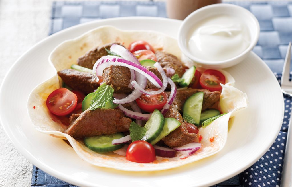 Lamb souvlaki