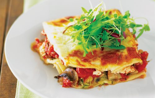 Lazy vegetarian lasagne