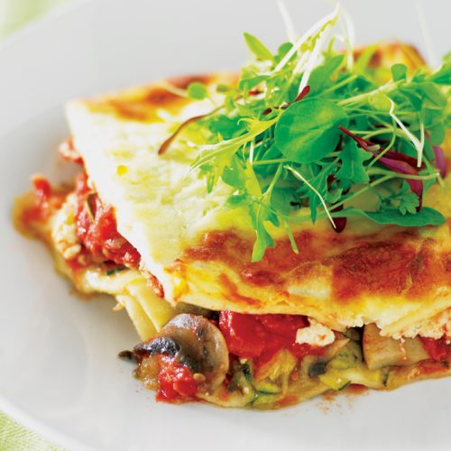 Lazy vegetarian lasagne