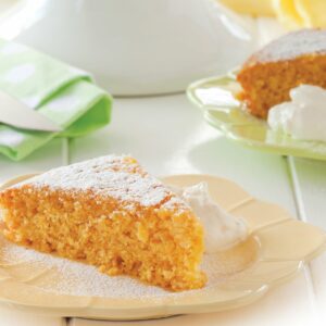 Lemon and lime polenta cake