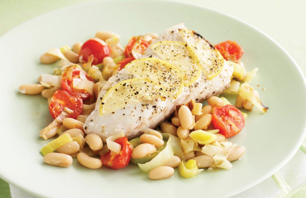 Lemon and pepper baked fish Lemon and pepper baked fish