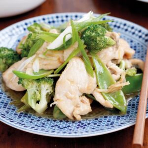 Speedy lemon chicken and greens