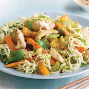 Lemon chicken noodle salad