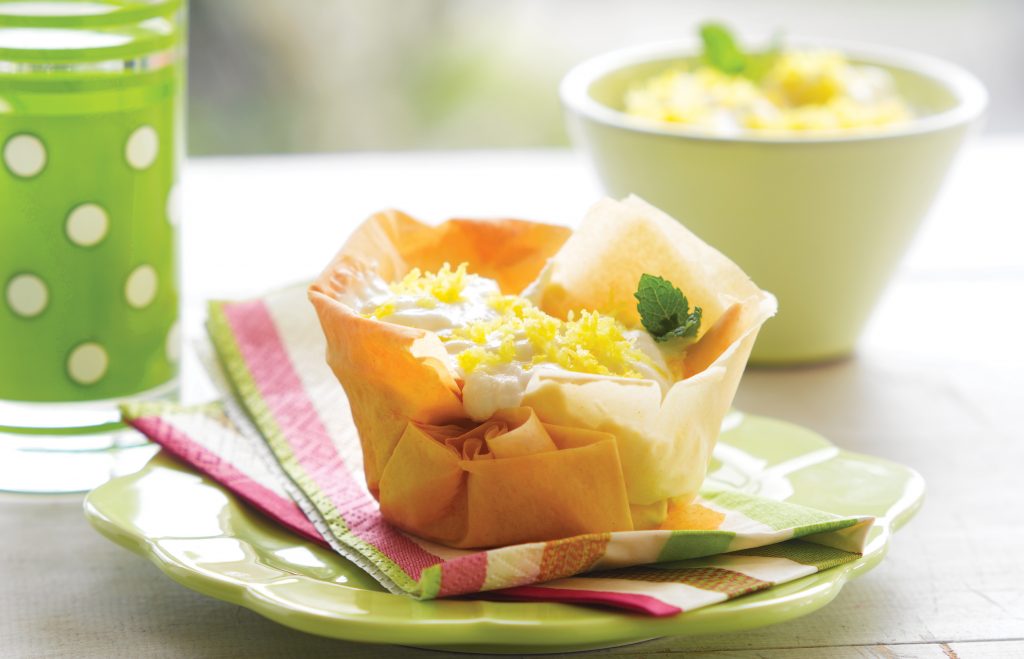 Lemon filo tarts Lemon filo tarts