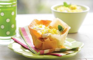 Lemon filo tarts