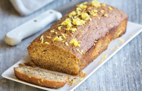 Low-FODMAP lemon and poppy seed loaf
