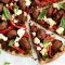 Meatball pesto pizza