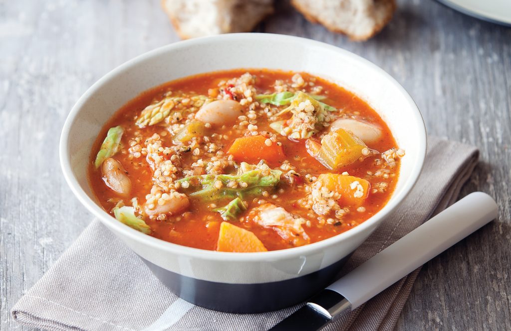 Mediterranean vege and quinoa soup Mediterranean vege and quinoa soup