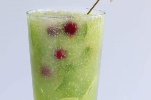 Melon and ginger sparkler