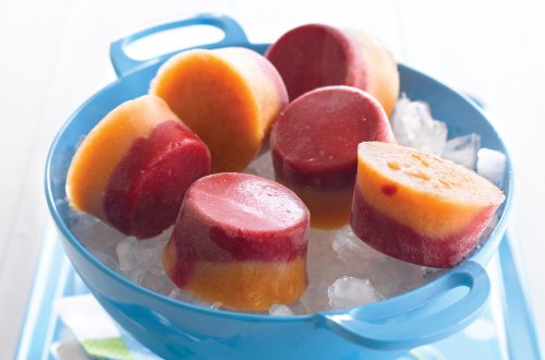 Melon berry pops