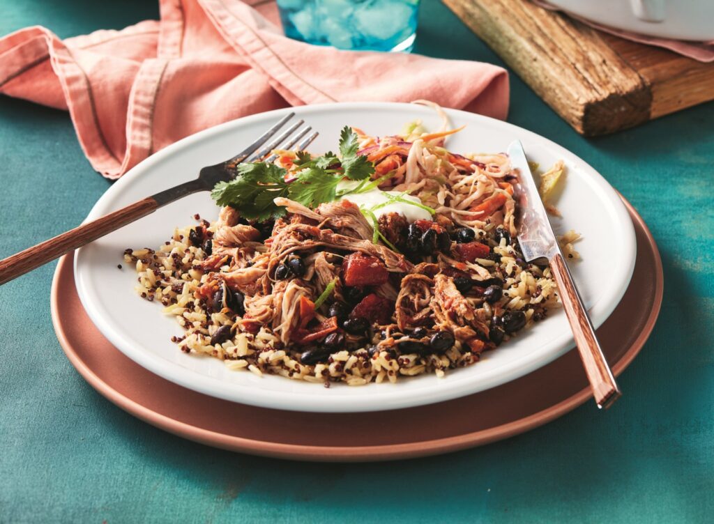 Mexican pulled pork with chipotle slaw Mexican pulled pork with chipotle slaw