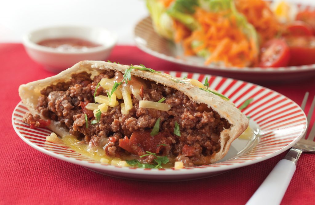 Mince pita pockets Mince pita pockets