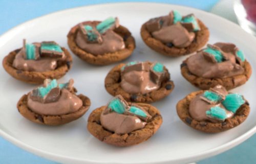 Mint chocolate mini-tarts