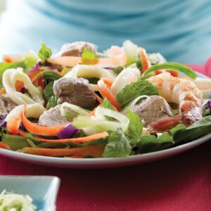 Mixed meat spicy salad