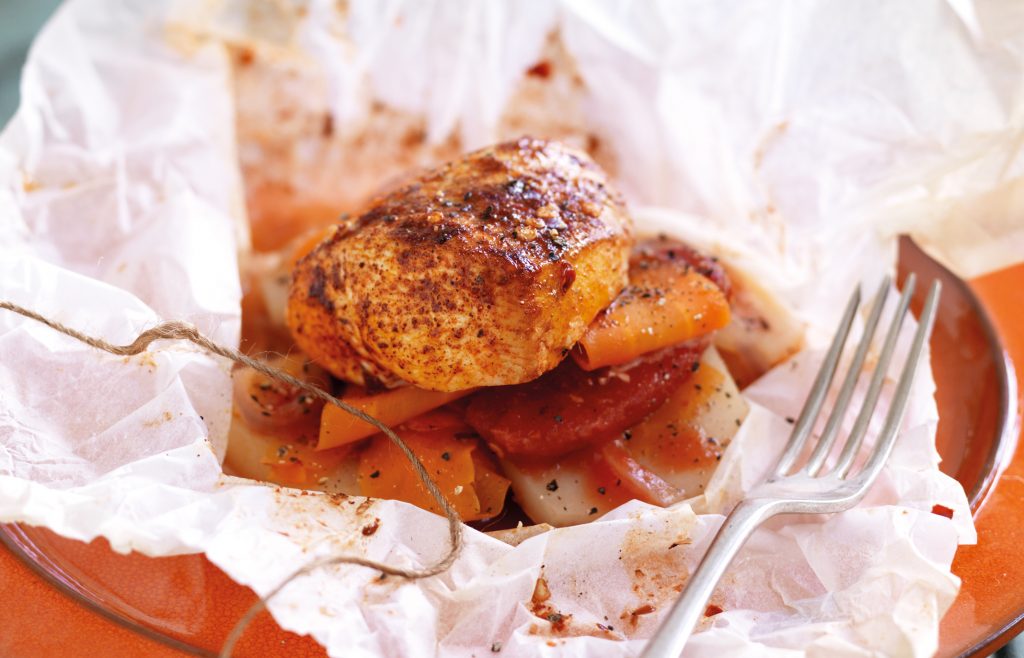 Moroccan-scented baked chicken Moroccan-scented baked chicken