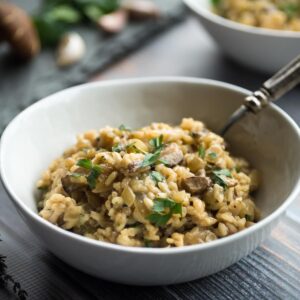 Mushroom risotto