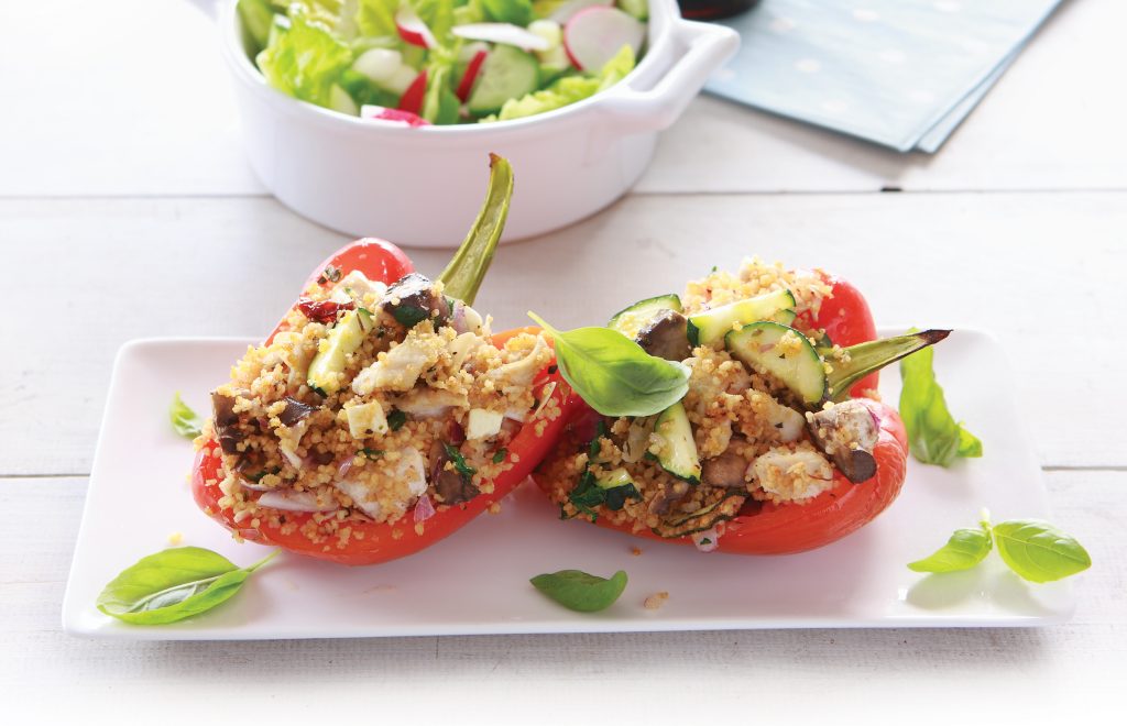 Couscous-filled capsicums Couscous-filled capsicums