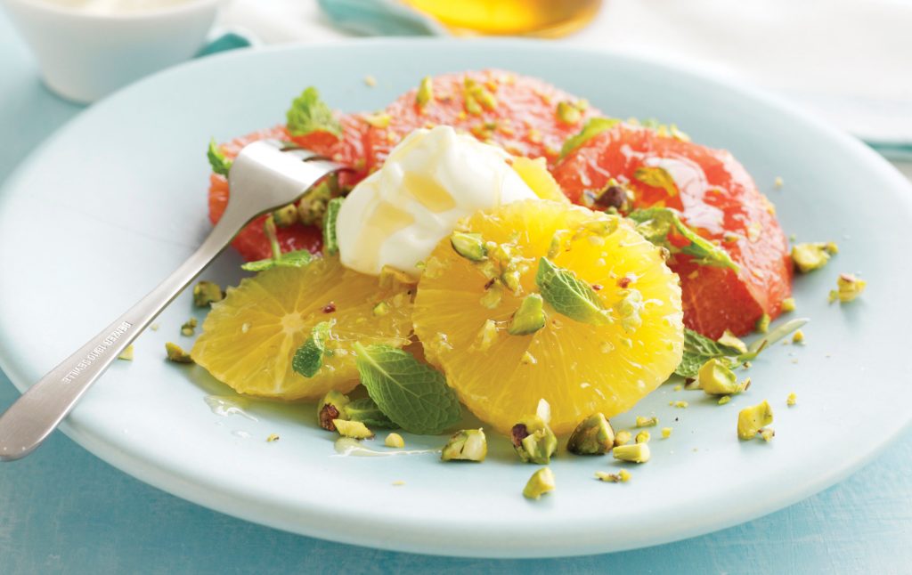 Orange and grapefruit salad with pistachios Orange and grapefruit salad with pistachios