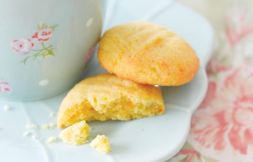 Orange polenta cookies