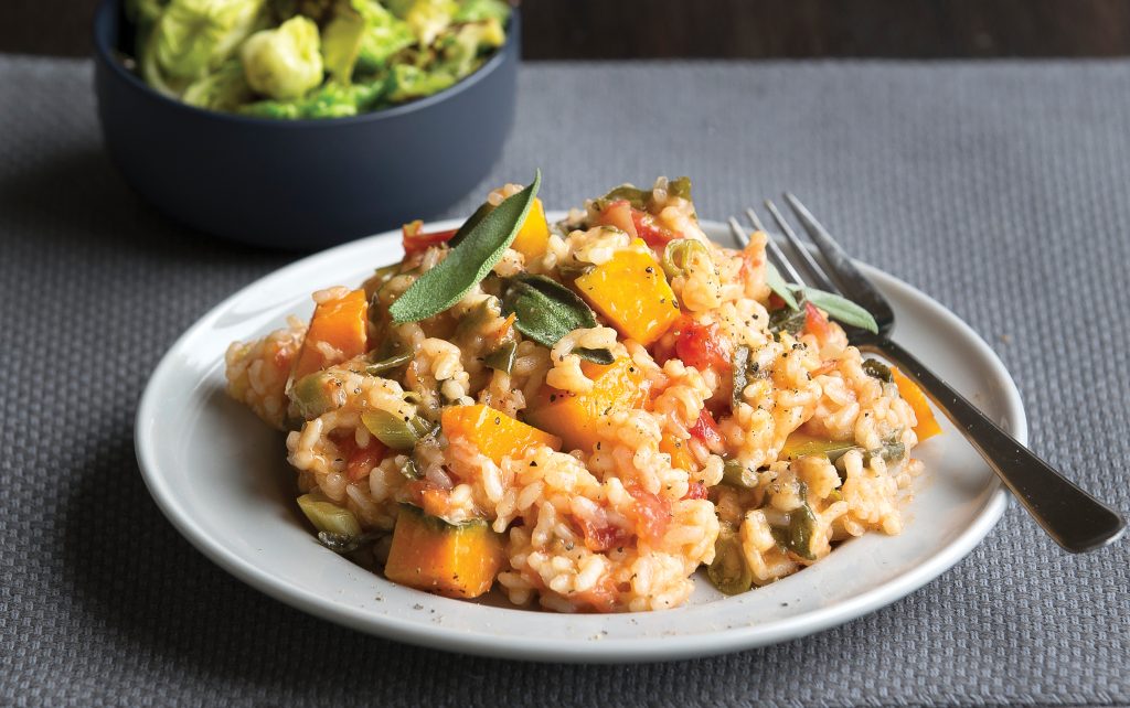 Oven-baked pumpkin and sage risotto Oven-baked pumpkin and sage risotto