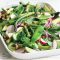 Pea, asparagus and avocado lemon salad