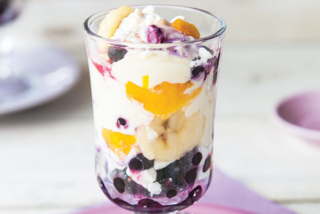 Peach and banana mess Peach and banana mess