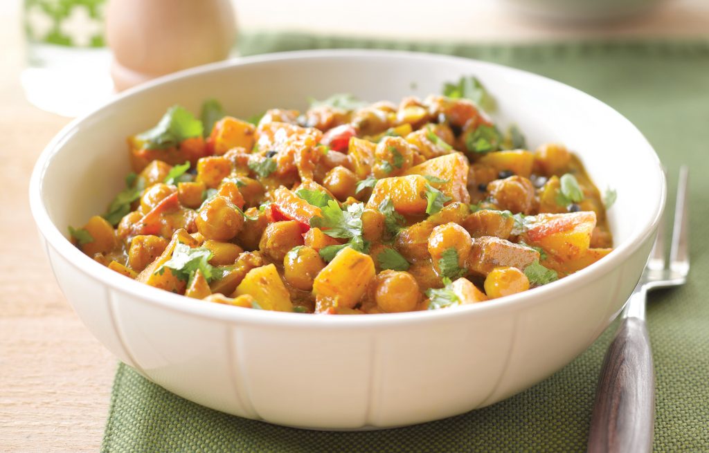 Peppery chickpea and potato curry Peppery chickpea and potato curry