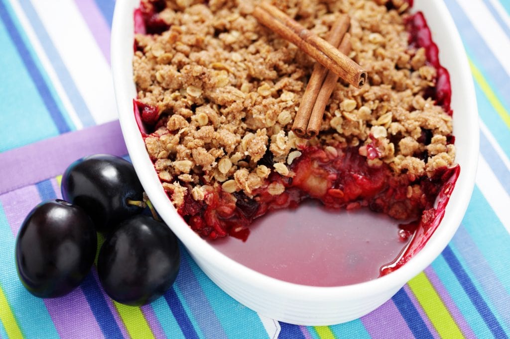 Plum crumble Plum crumble